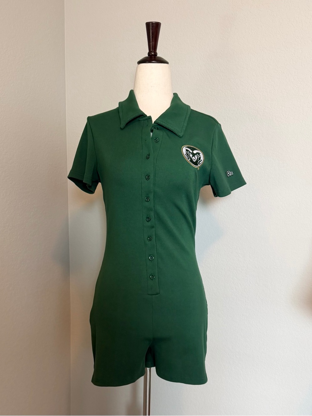 CSU Rams Green Gameday Romper by Hype & Vice - Size Medium Juniors
